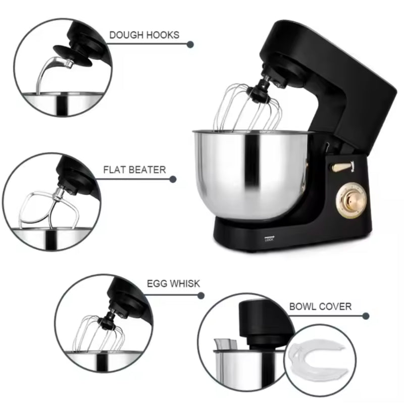 NoirGold Lux Pro 7.5QT Stand Mixer